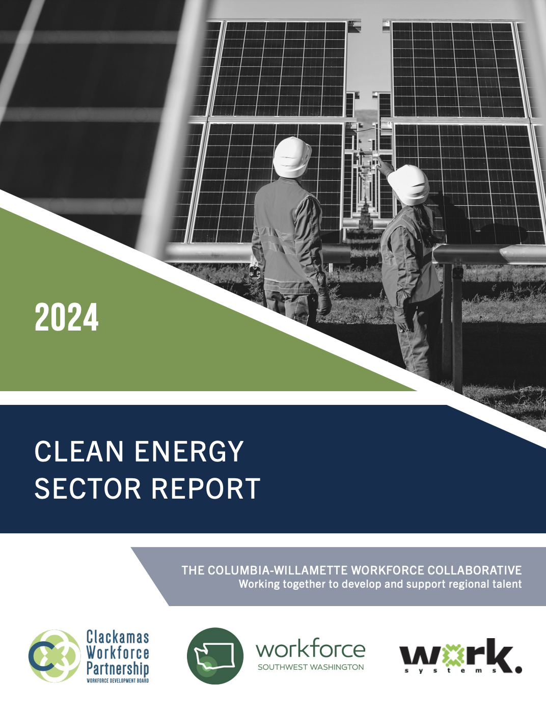 Clean energy sector report 2024 report cover